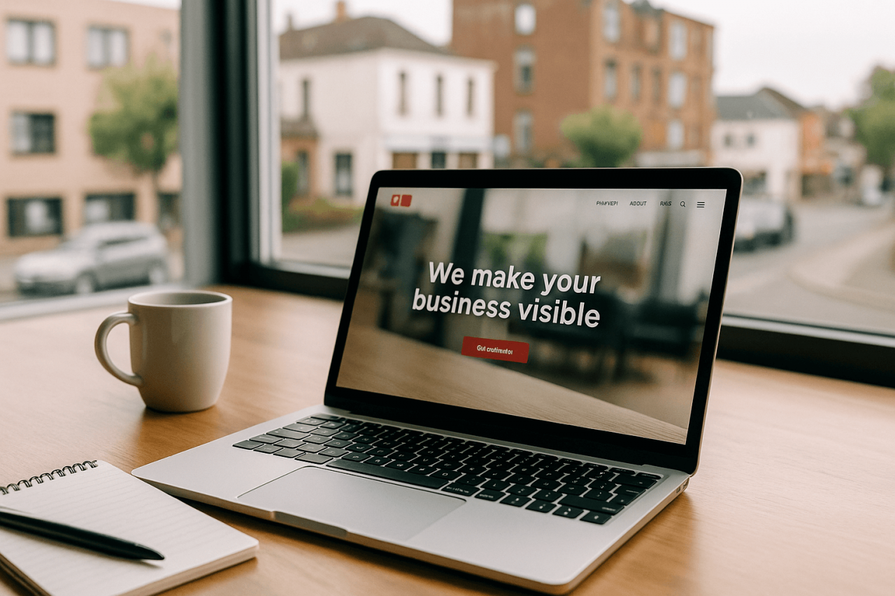 Webdesign für kleine Unternehmen in Düren – moderne Website mit SEO und GEO für mehr Kunden
